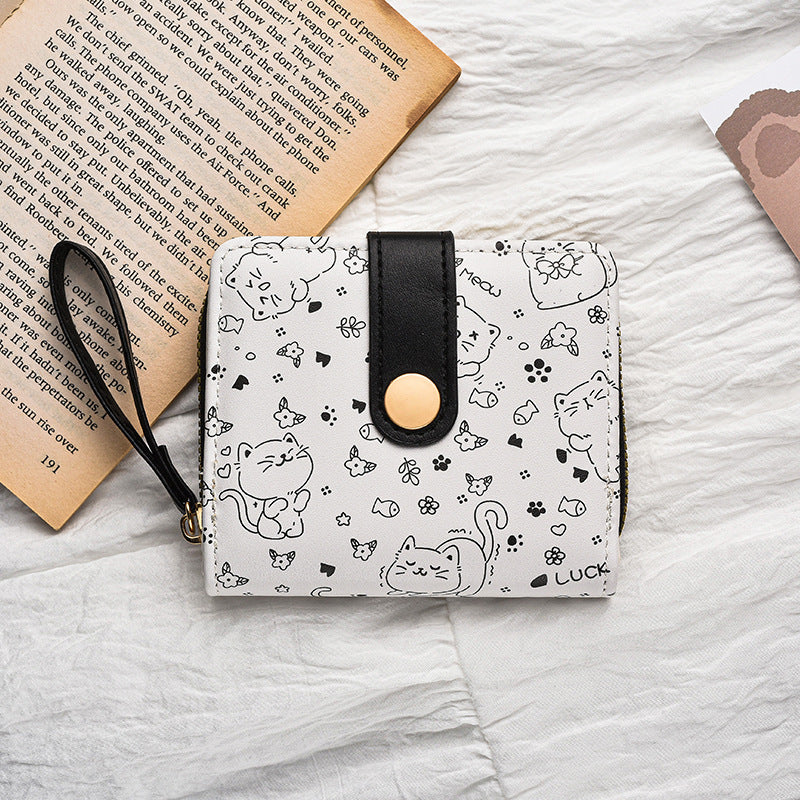 Wholesale Simple cute  buckle multifunctional wallet